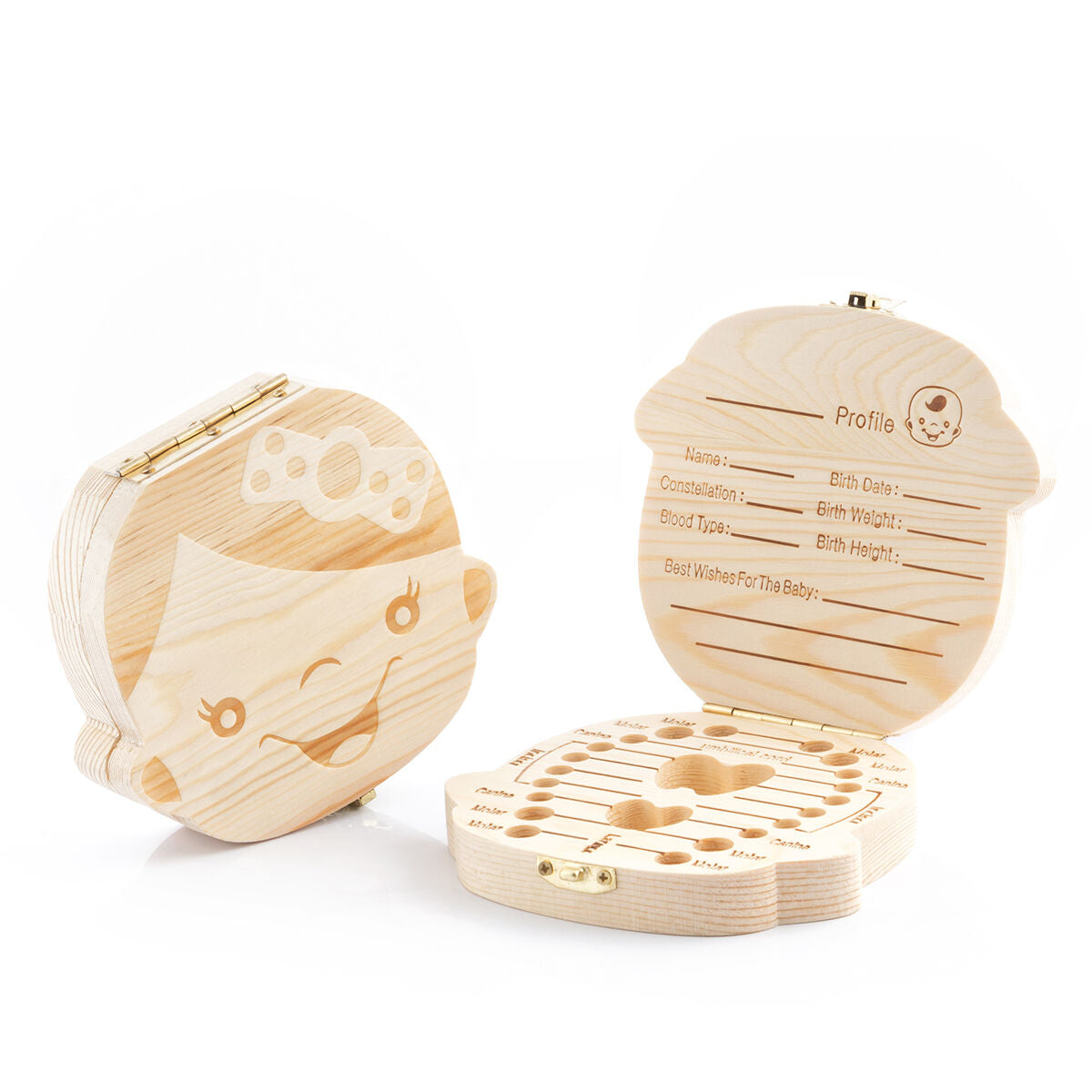 Boite à dents en bois
